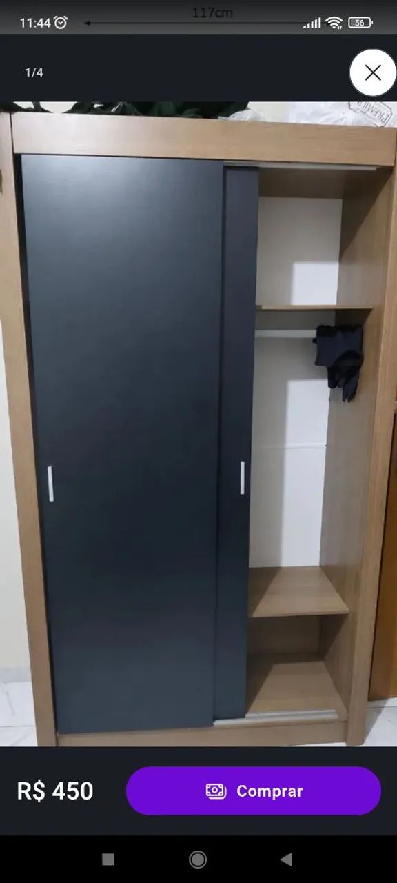Guarda roupa de solteiro excelente estado - 450 reais
