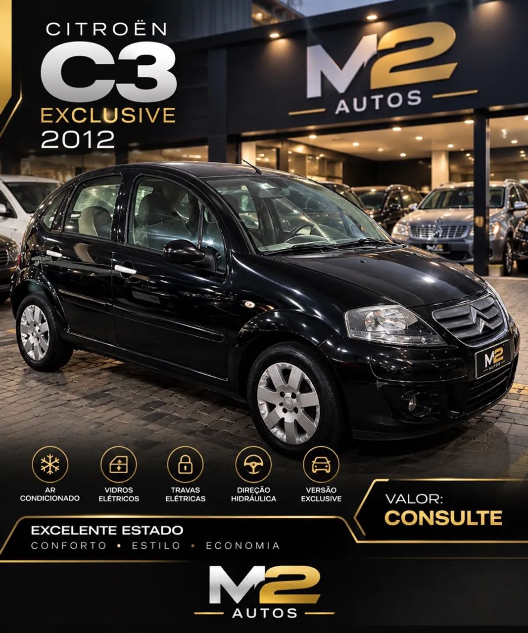 Citroën C3 EXCLUSIVE 1.4 FLEX 8V 5P 2012