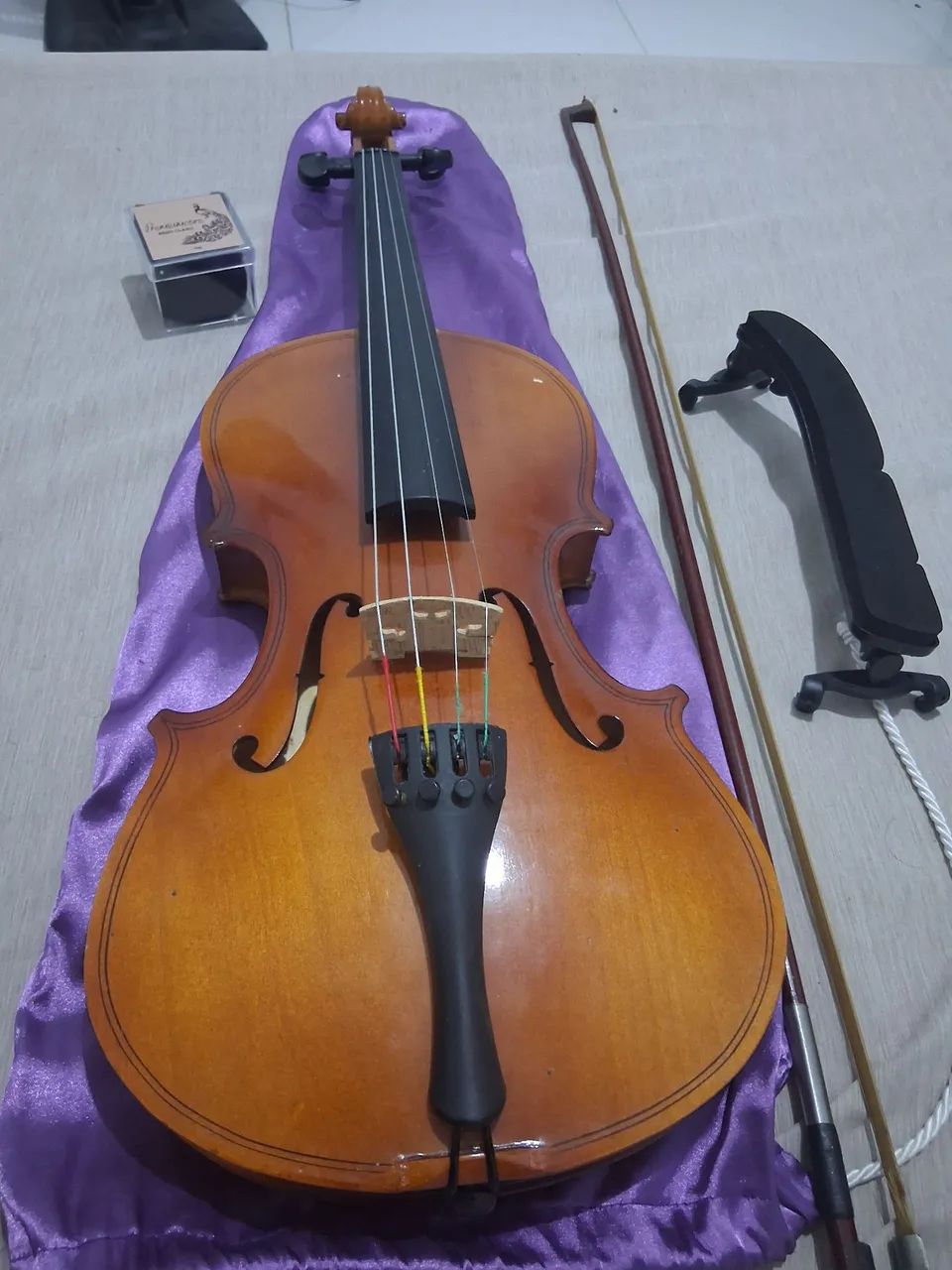 Violino 4/4 com arco, bolsa, breu e espaleira - Foto 2