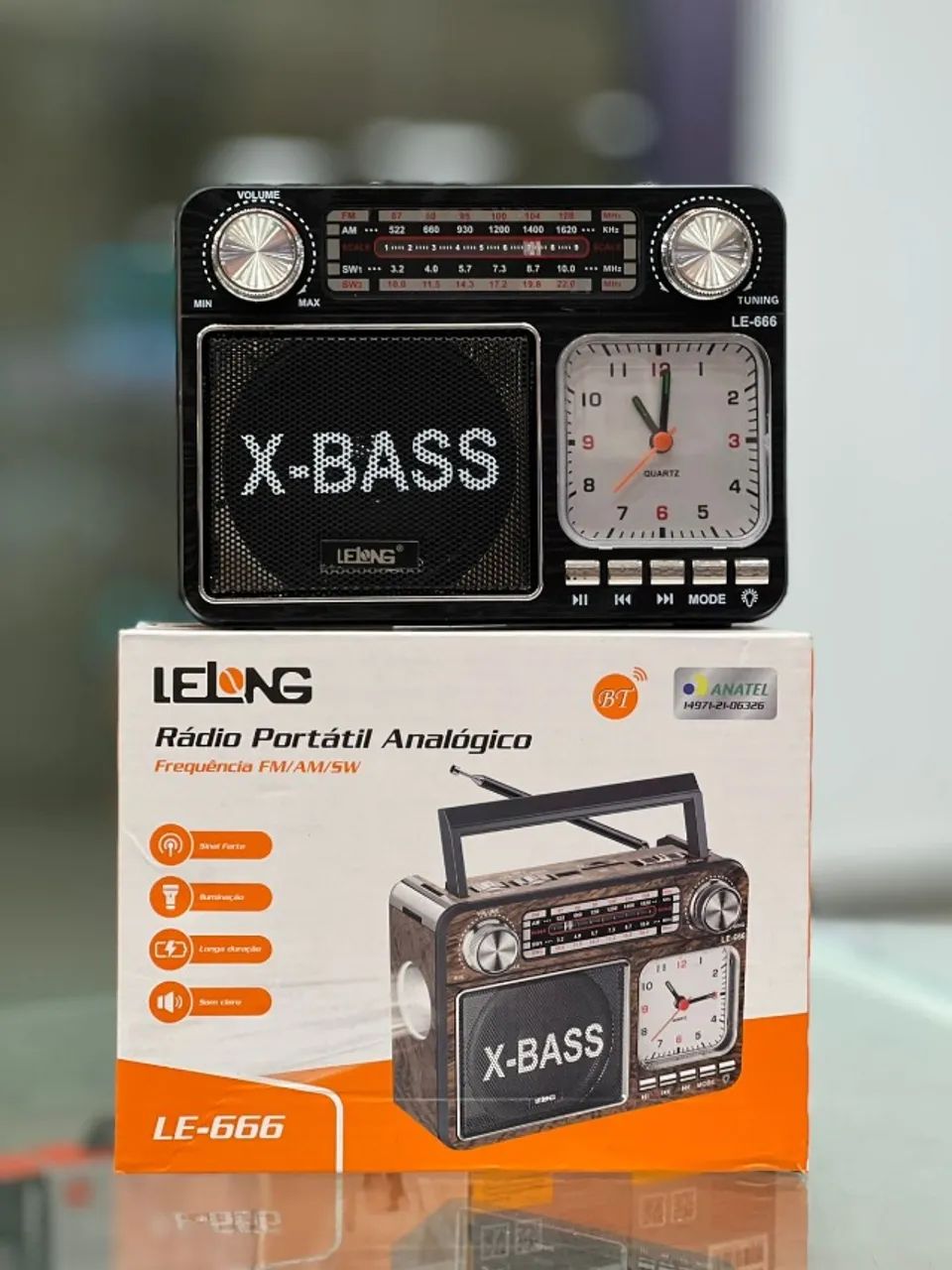 RÁDIO PORTÁTIL ANALÓGICO FM/AM/5W