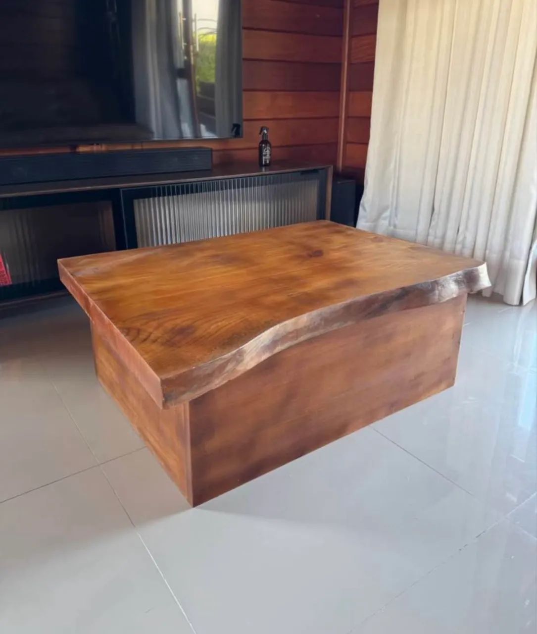 Mesa de centro em madeira pinus - Foto 4