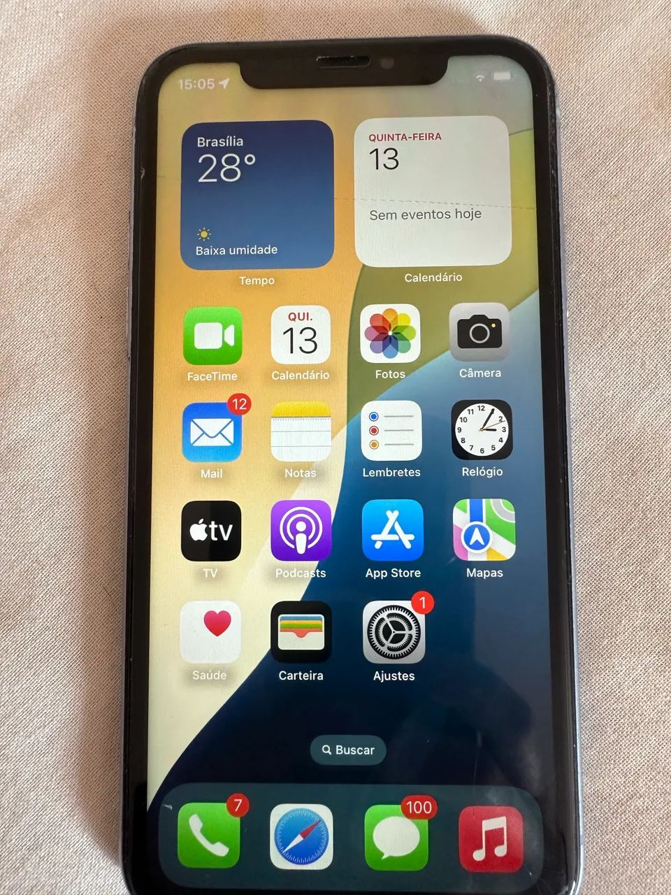 Título: iPhone XR 64GB Azul - Face ID Funcionando - Desbloqueado - Foto 2