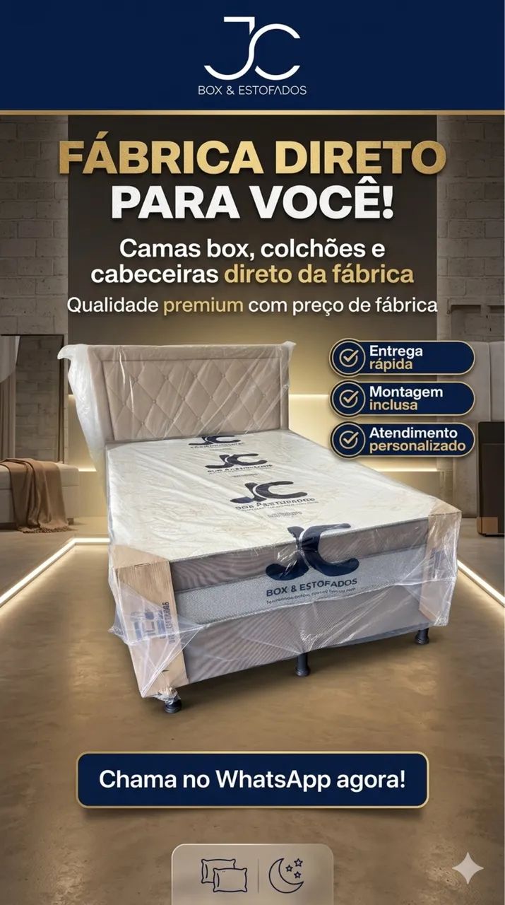 CAMAS E COLCHOES NOVOS DIRETO DA FÁBRICA  - Foto 2
