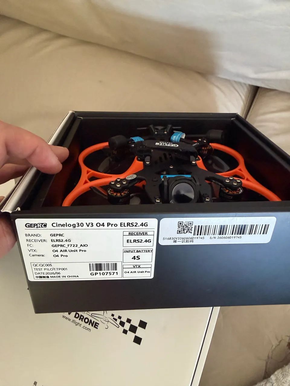 Cinelog 30 v3 o4 pro ELRS lacrado - Foto 3