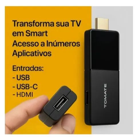 Tv Box Stick Tomate 4K com controle remoto - Foto 2