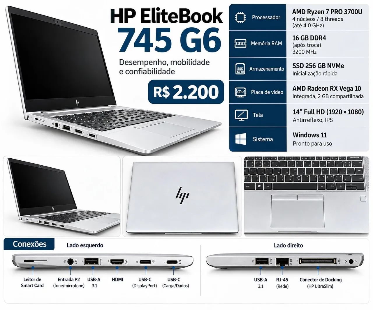 Notebook Hp EliteBook 