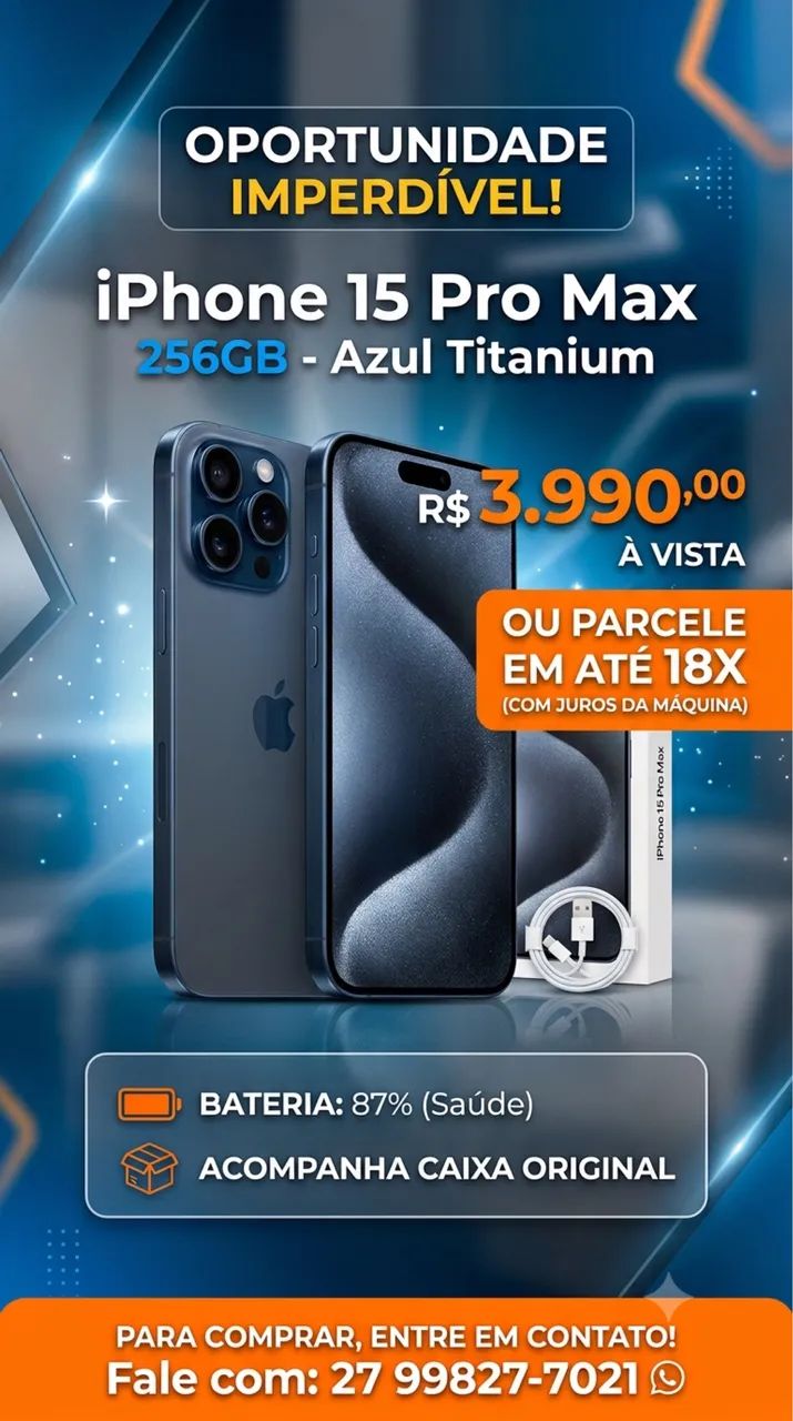 Iphone 15 Pro Max 256gb  - Foto 2