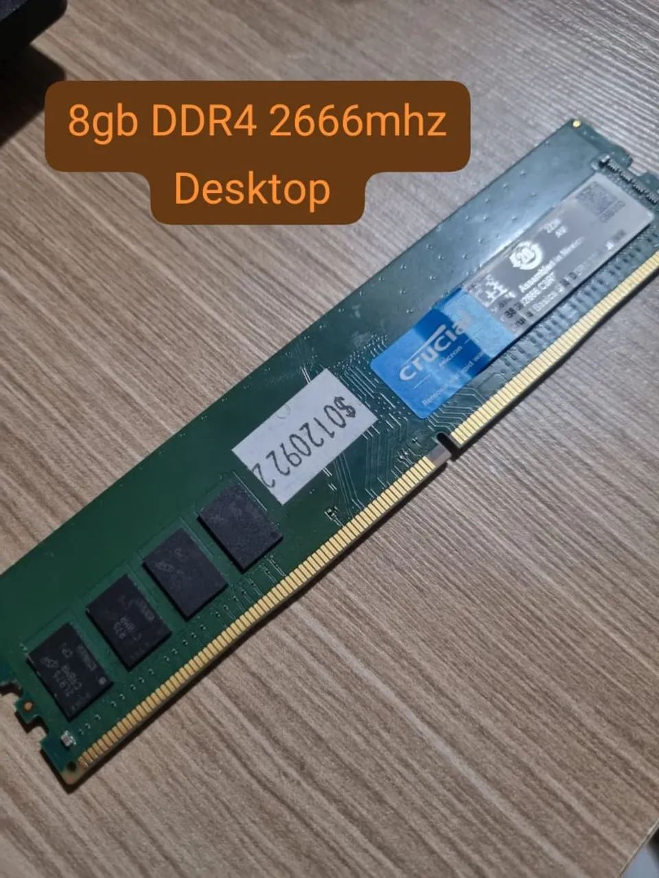 Memoria RAM crucial DDR4 8gb 2666mhz desktop - Memória RAM