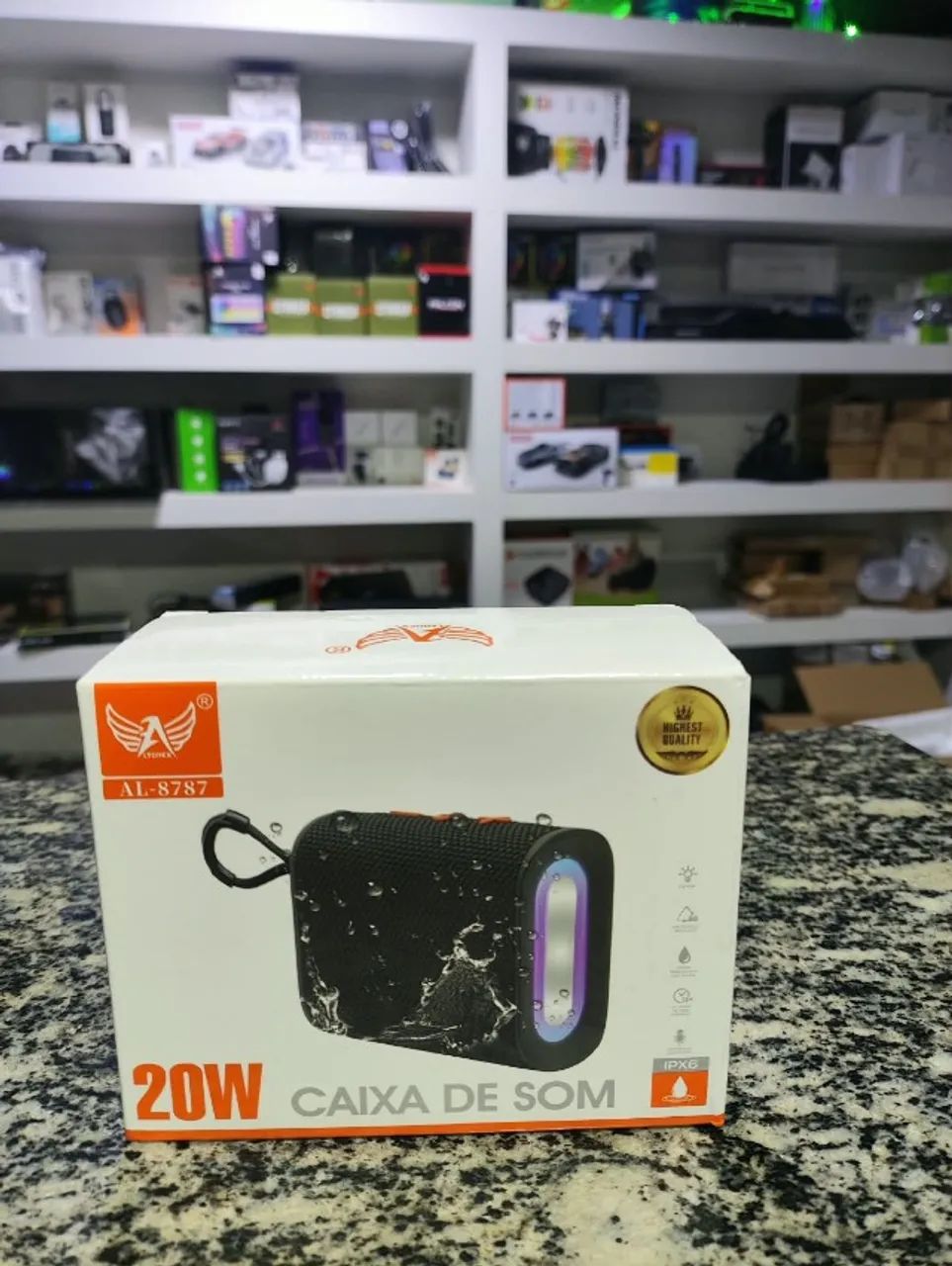 CAIXA DE SOM BLUETOOTH ATOMEX AL-8787 - 20W - Foto 3