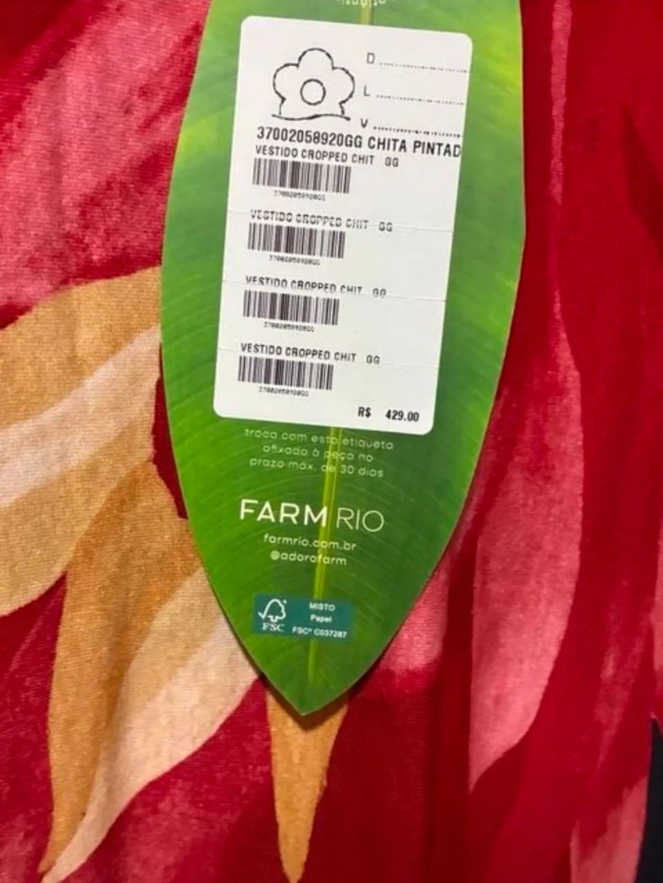 Vestido Farm gg com tag - Foto 3