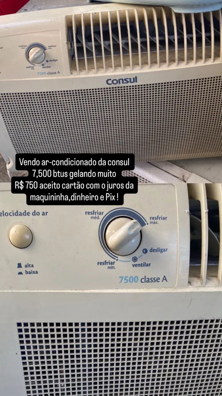 Vendo ar-condicionado funcionando perfeitamente 
