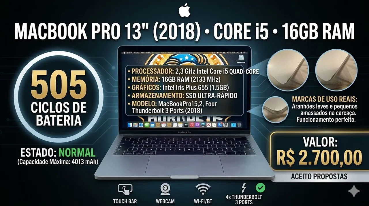 macbook pro 13 2018