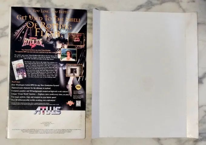 Sega Saturn Encarte e Manual High Velocity Originais Americanos - Foto 2
