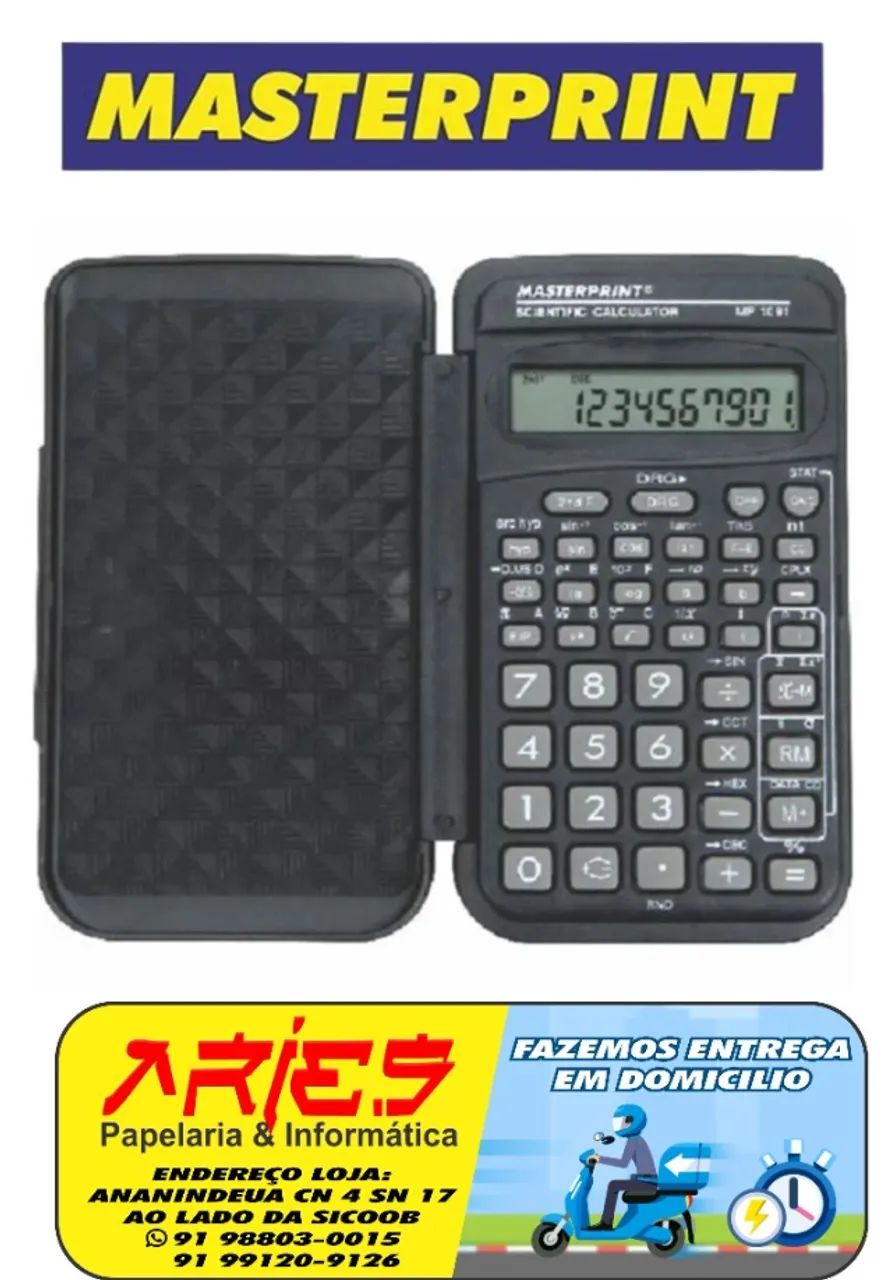 CALCULADORA CIENTIFICA 56 FUNÇÕES MASTERPRINT MP 1091