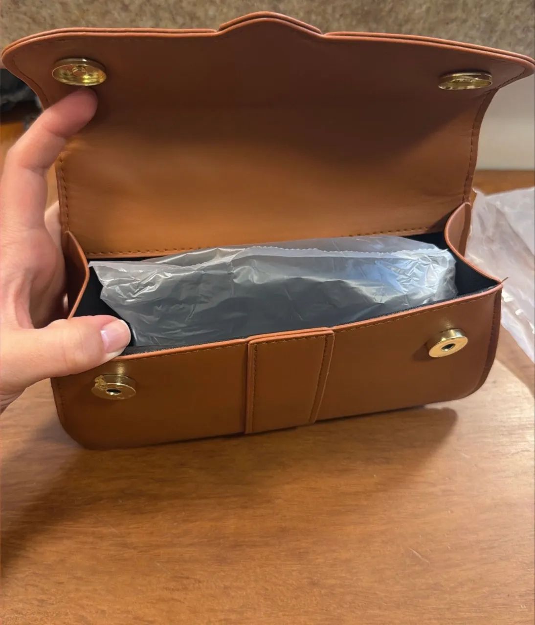 Bolsa caramelo Lovito - Foto 4