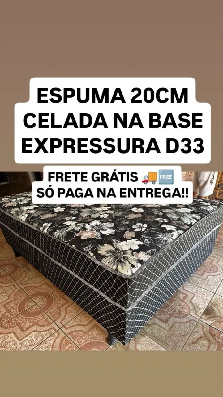 Cama box Casal Espuma 20cm