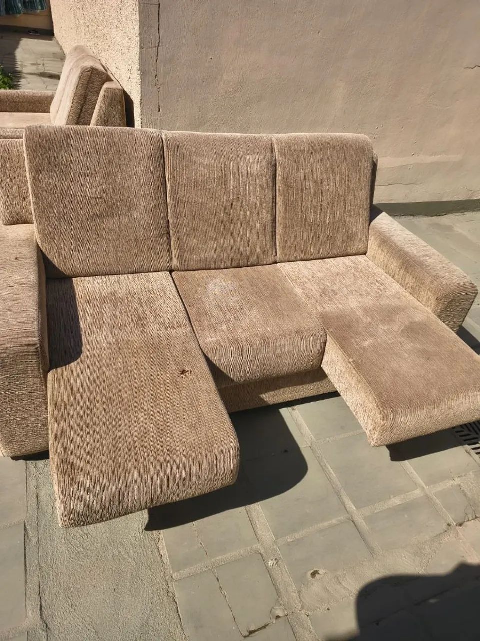 Conjunto de sofá 2 e 3 lugares retrátil 
