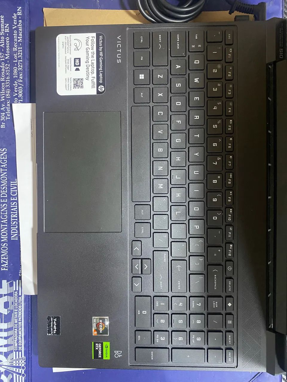 Notebook HP Victus gaming 15
