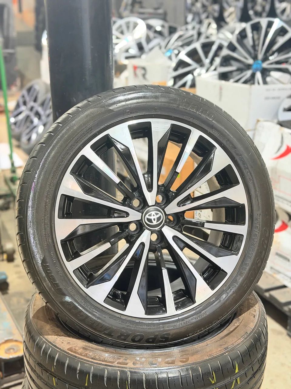 Rodas aro 17 com pneus 215/50 - Foto 2