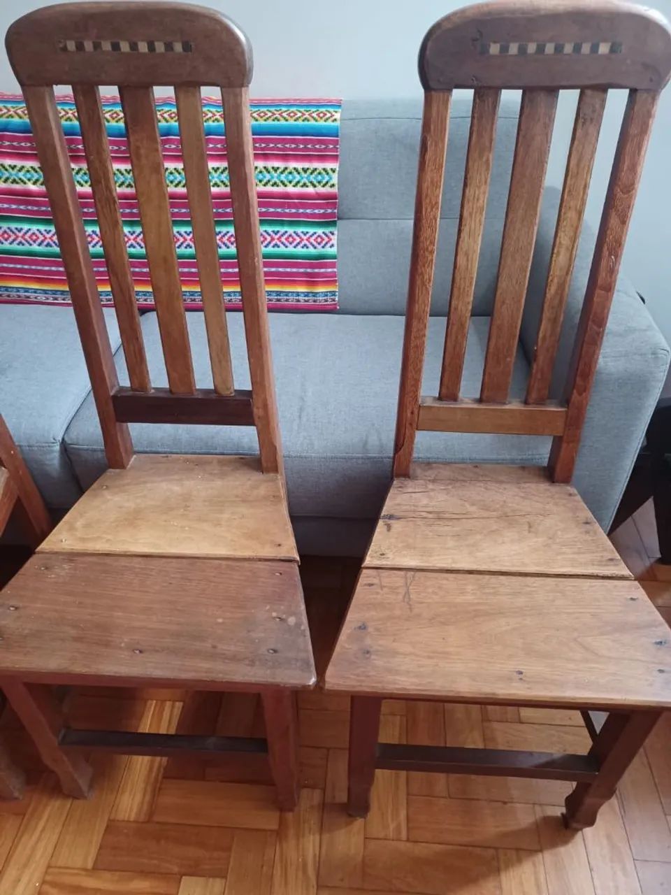 4 Cadeiras de Madeira - Retirada na Tijuca - Foto 3