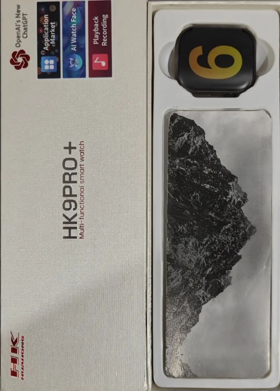Smartwatch HK9 Pro - Ecrã AMOLED, Novo