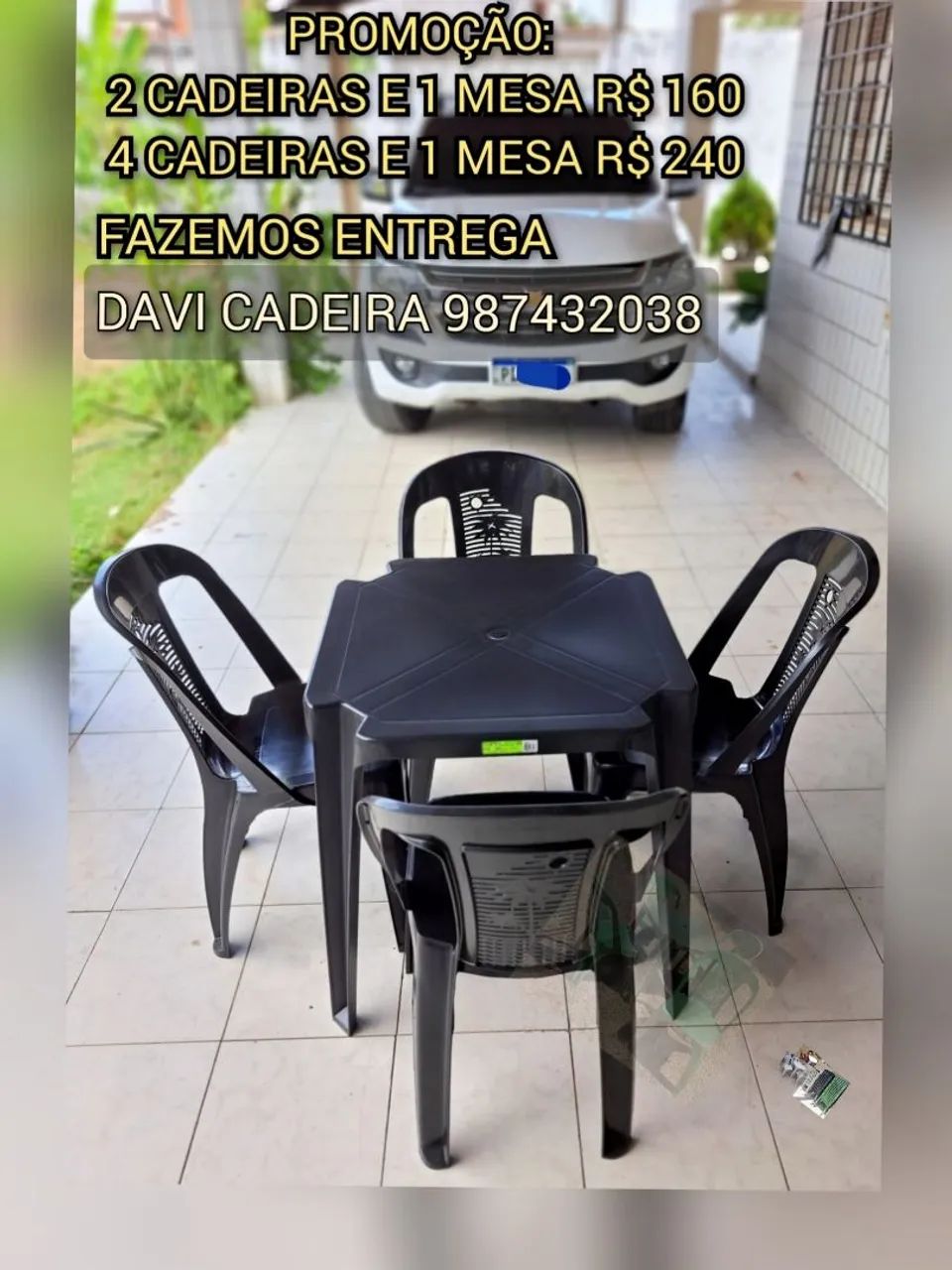 MESA DE PLASTICO IDEAL P PARA V VARANDA