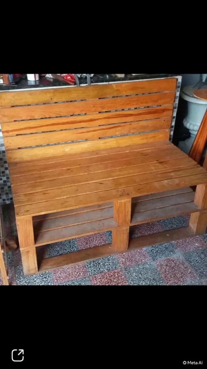 Banco de madeira pinus 