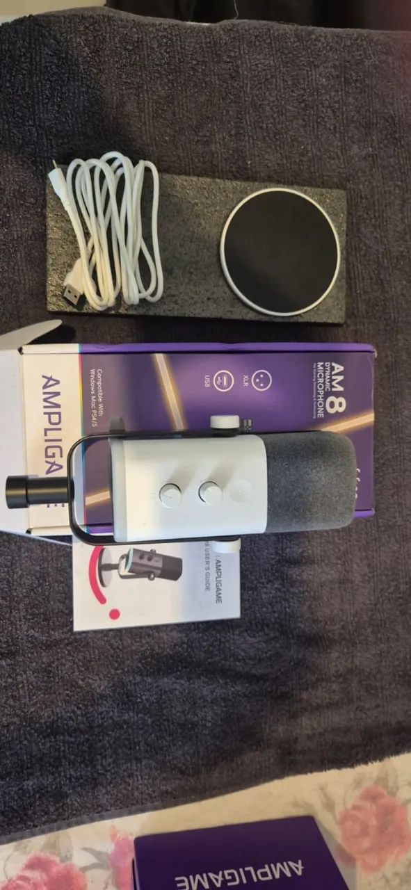 Microfone Ampligame Fifine AM 8 - Branco - Foto 3