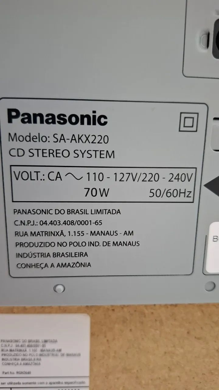 Aparelho de som - Mini System Panasonic - Foto 4
