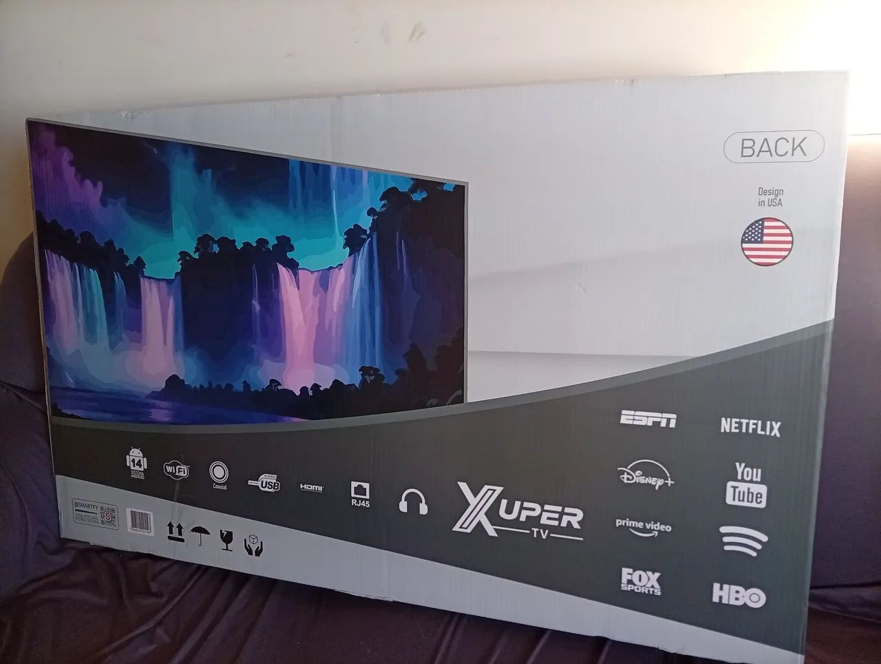 Tv NOVA 43 POLEGADAS SISTEMA ANDROID/ WI-FI/ COAXIAL/ USB/ HDMI/ RJ45/ SUPER TV ...CANAIS  - Foto 2