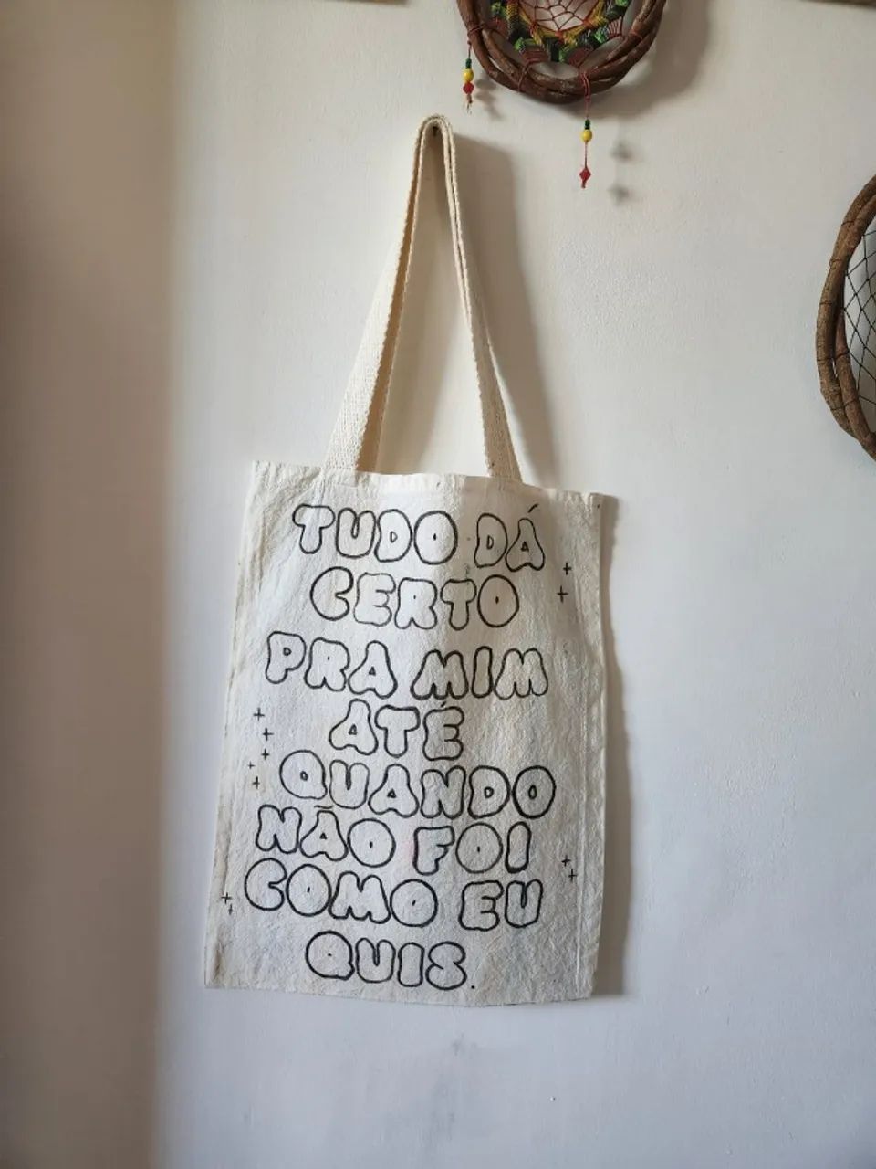 Bolsa Ecobag Algodão Cru Estampa Positiva - Nova