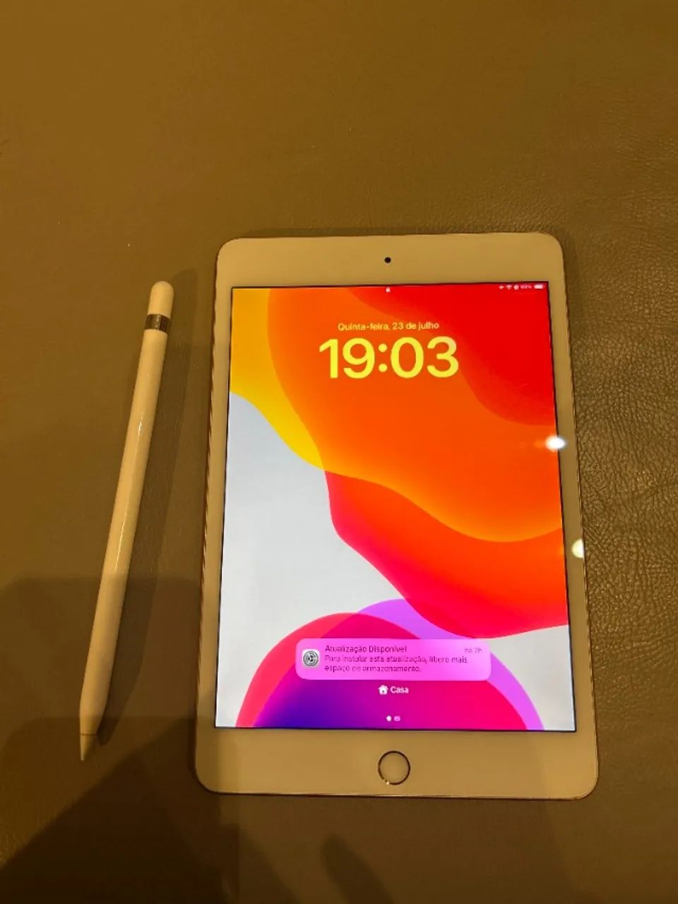 iPad Mini 5ª Geração 64GB Rosa + Apple Pencil 1ª Geração