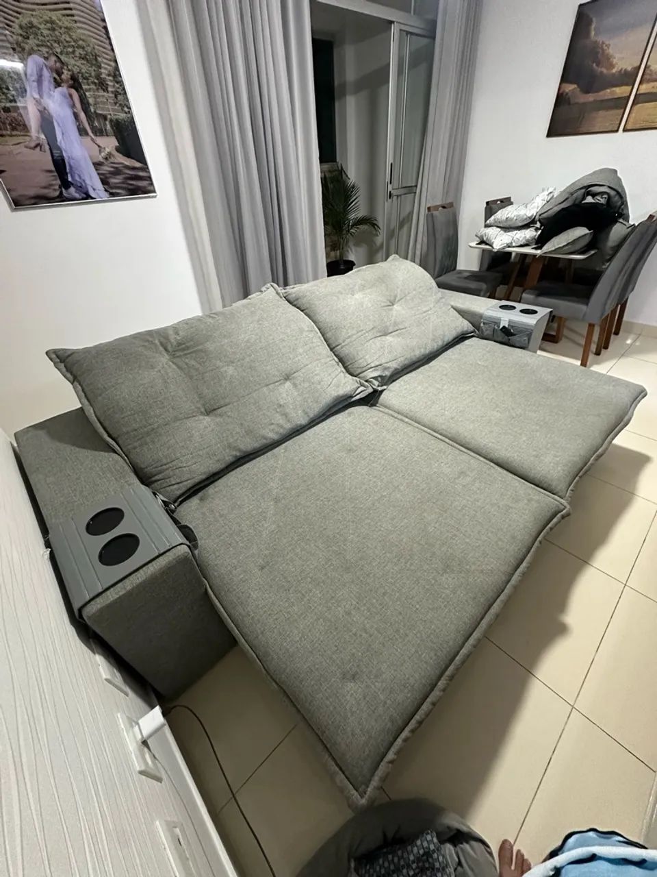 SOFÁ LINHO RETRÁTIL 2,50m - Foto 4