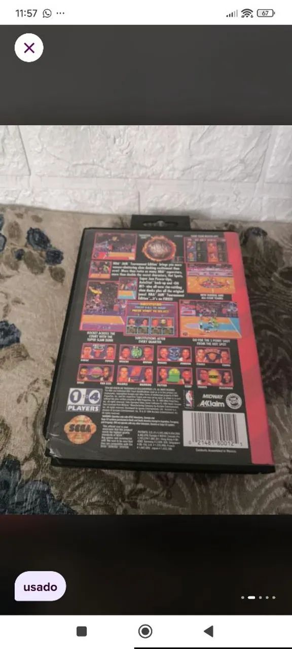 Jogo Mega drive NBA JAM  - Foto 2