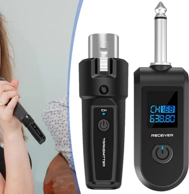 Receptor e Transmissor sem Fio para Microfone ou Violão XLR - Foto 2