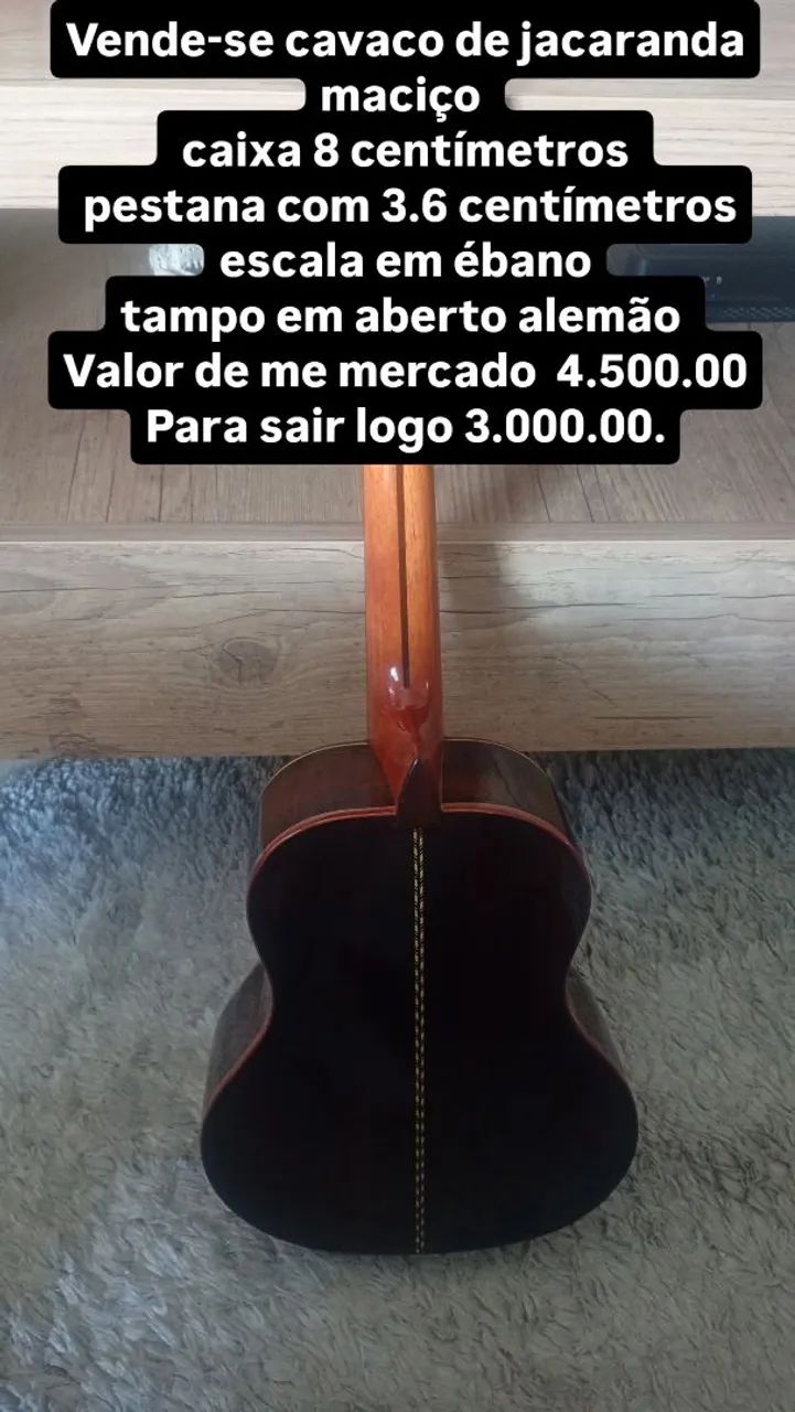 Cavaquinho de Luthier , madeira jacarandá. - Foto 3