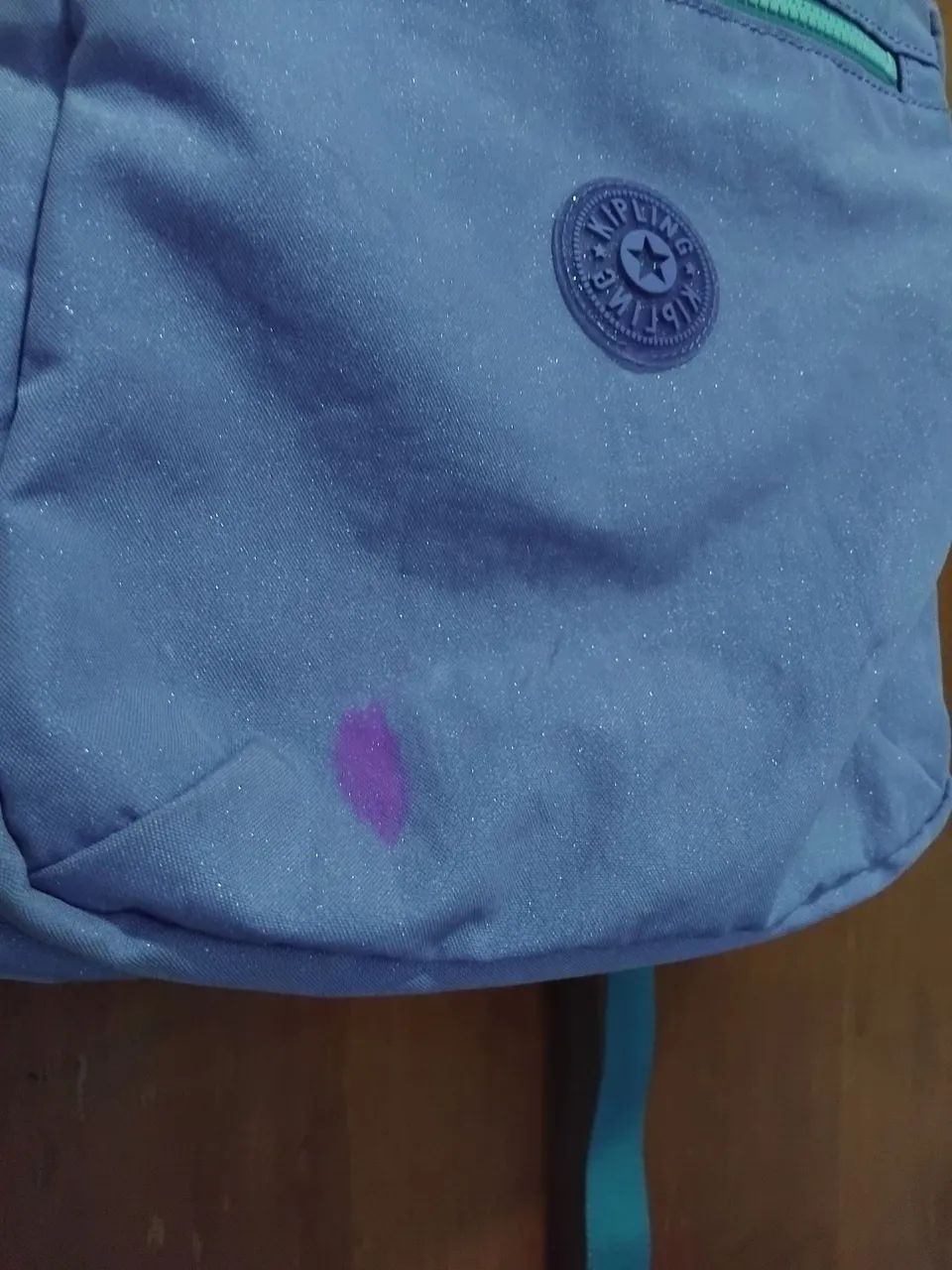 Mochila Kipling Lilas com brilho. - Foto 5