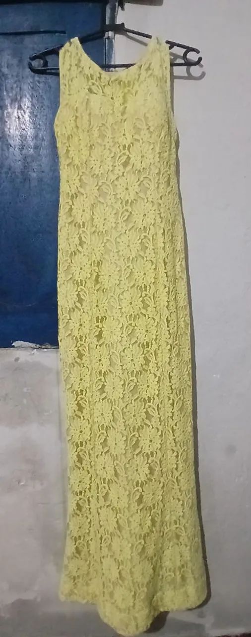 Vestido longo amarelo - Foto 2