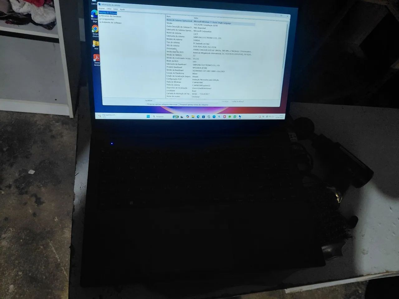 Intel Celeron 6305 e Windows 11 Samsung 