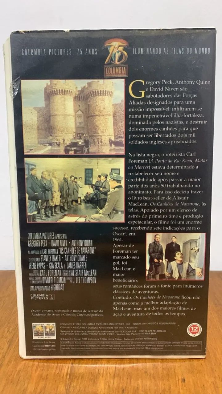 VHS Os Canhões de Navarone (1961) - Foto 2