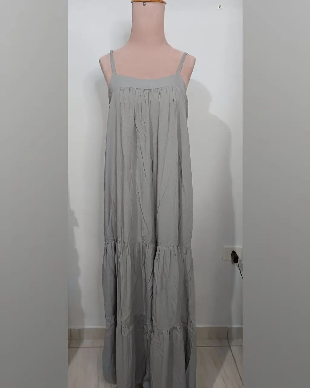 Vestido viscolinho cinza  - Foto 2