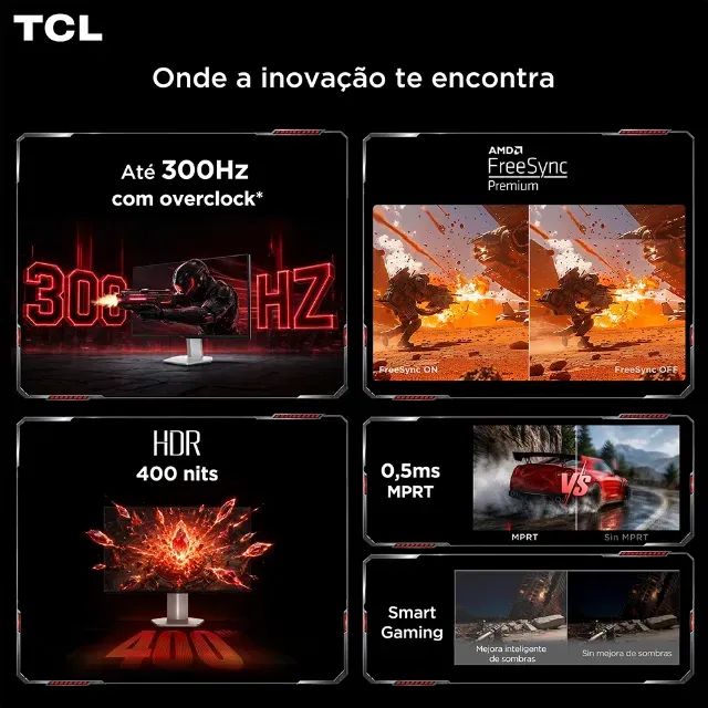 Monitor TCL 27 Polegadas Descrição do produto Eleve sua experiência nos jogos com o Monito - Foto 3
