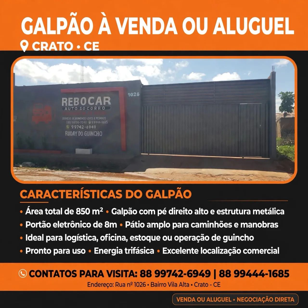 VENDA OU ALUGUEL 