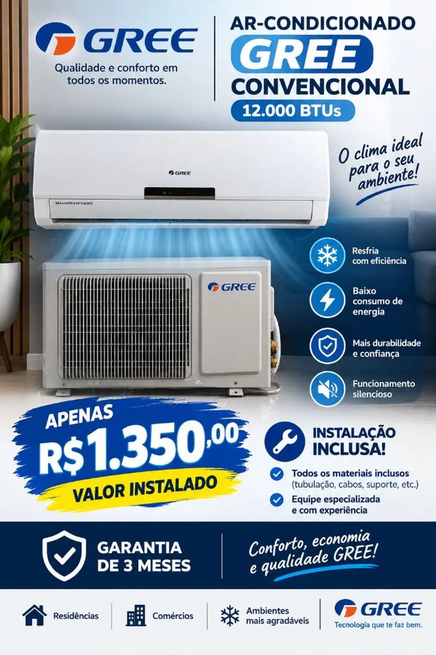 Ar condicionado Gree 12k