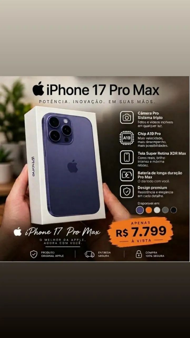 iPhone 17 pro Max lacrado  - Foto 2