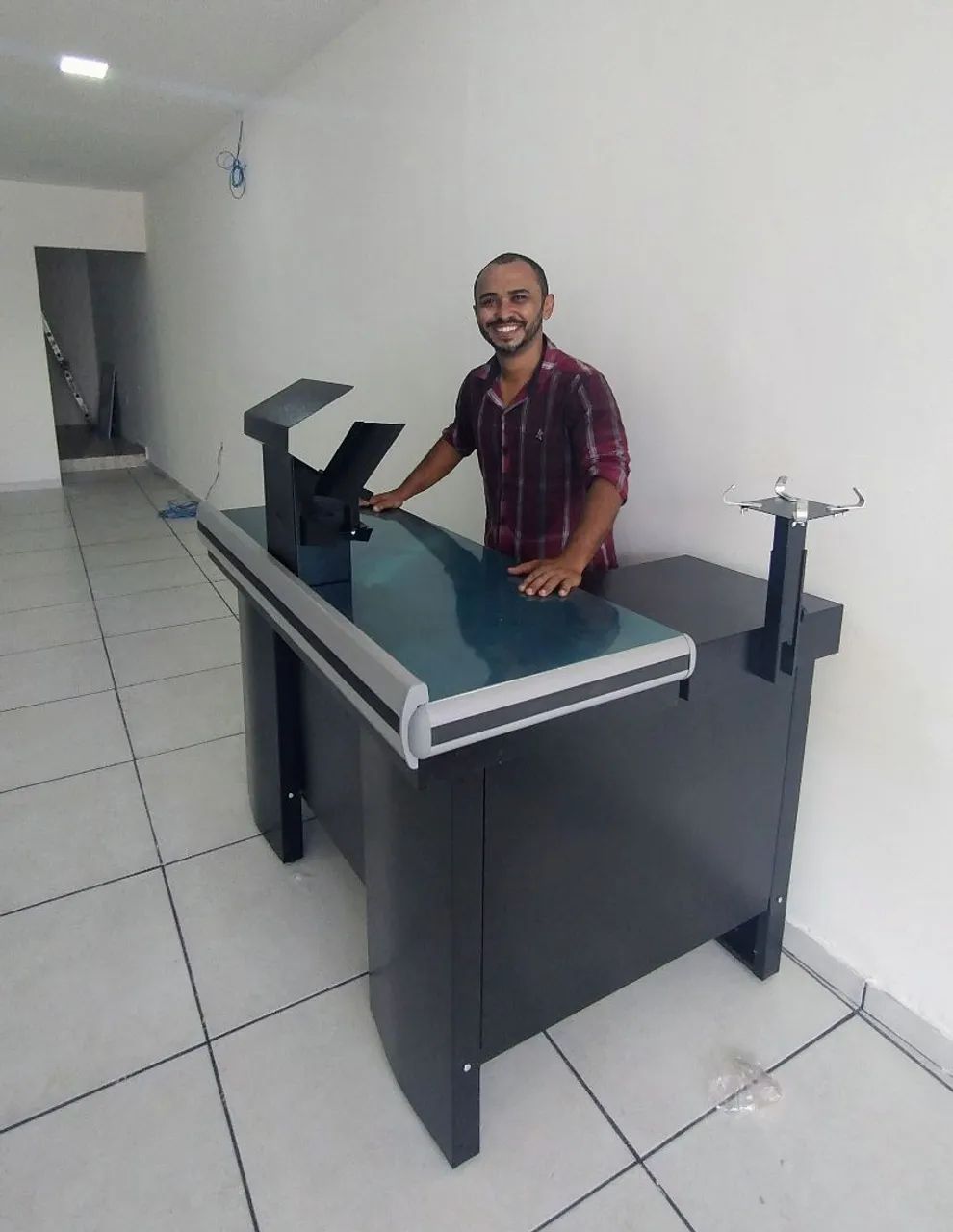 BALCÃO CHECKOUT EM AÇO 1.30 METRO INNAL 