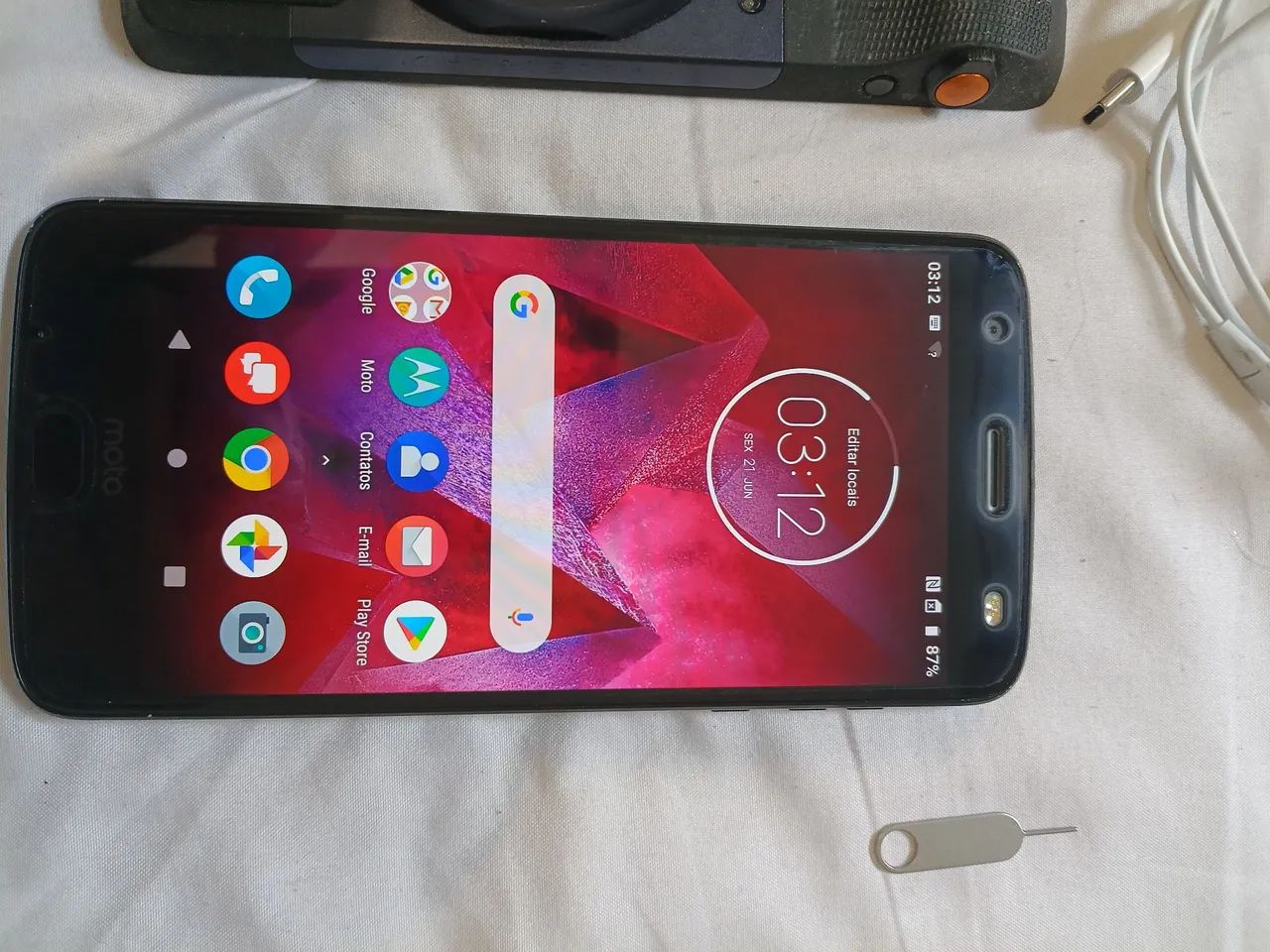 Motorola Z2 Force + 10 Snaps para colecionadores 