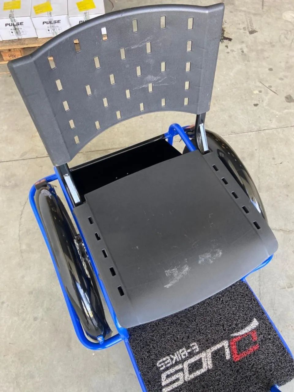 Triciclo Elétrico Fox Duos 800W  - Azul - Foto 4