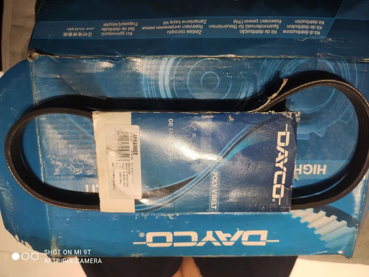 Kit correia dentada e correia alternador e DH.