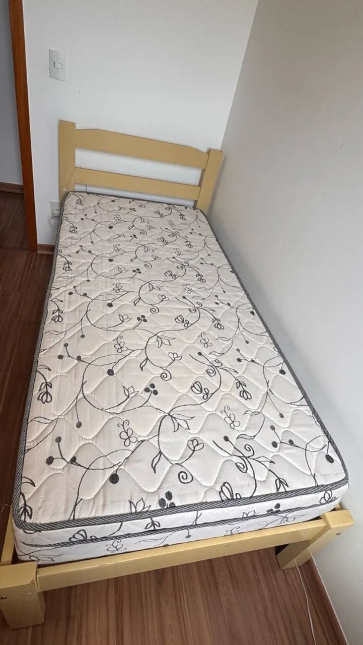 Cama solteiro + colchão  - Foto 2